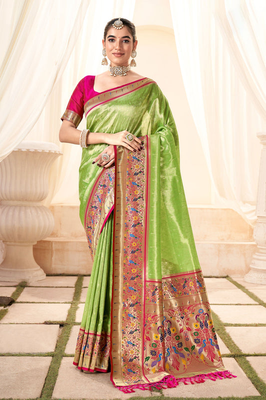 Green Paithani Silk Saree-ZB130652_1