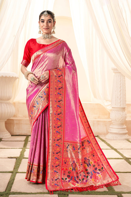 Pink Paithani Silk Saree-ZB130648_1