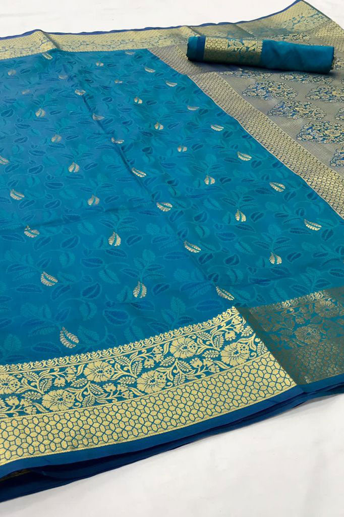 Blue Kanjivaram Silk Saree-ZB140086_2
