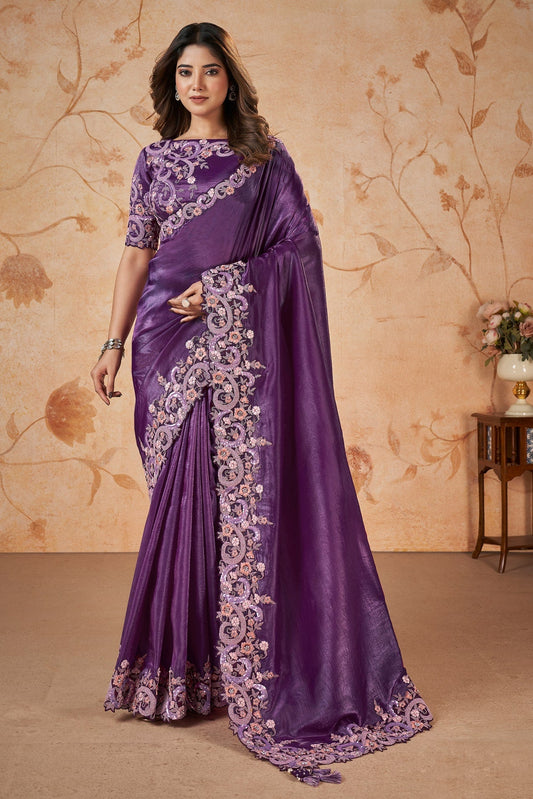 Purple Designer Silk Saree-ZB140003_1